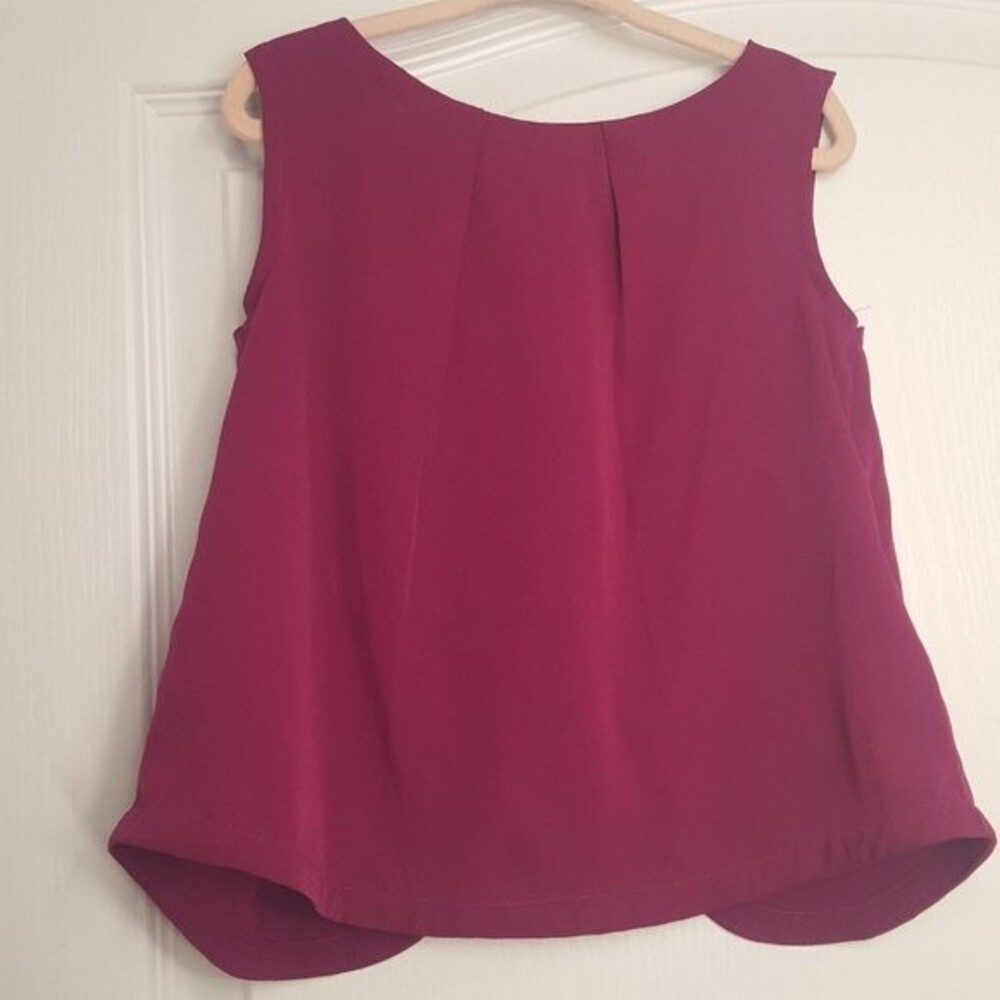 Old Navy Purple Merlot Cross Back Blouse Tank